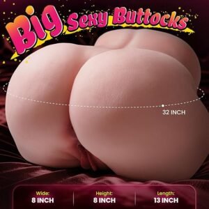 14LB Sex Doll for Men with Big Bouncy Butt Realistic Torso Sex Dolls Ass | BIG SHOCKED Pocket Pussy Sex Dolls with Deep Tight Vagina & Anal Channels, Male Masturbator Adult Sex Toys for Men